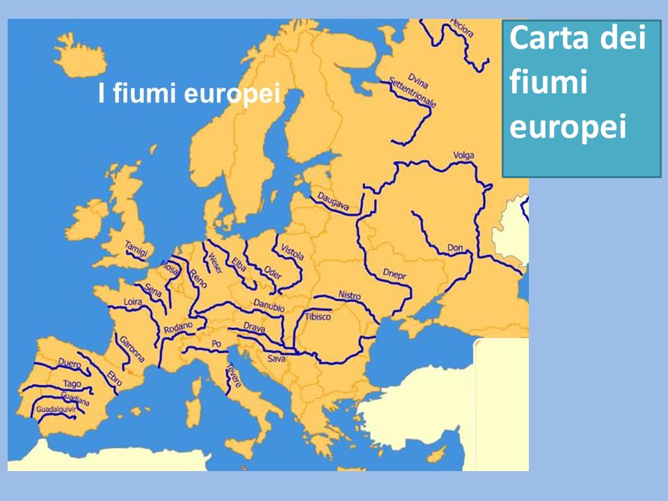 Cartina Europa Fiumi E Laghi Cartina Italia